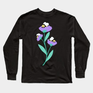 Bees and flowers Long Sleeve T-Shirt